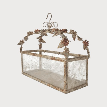 FIORIERA IN FERRO CON GANCIO 41x20x40h