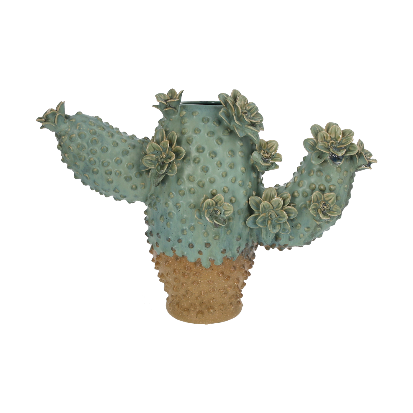 VASO DECORATIVO CACTUS IN CERAMICA – H.26 CM