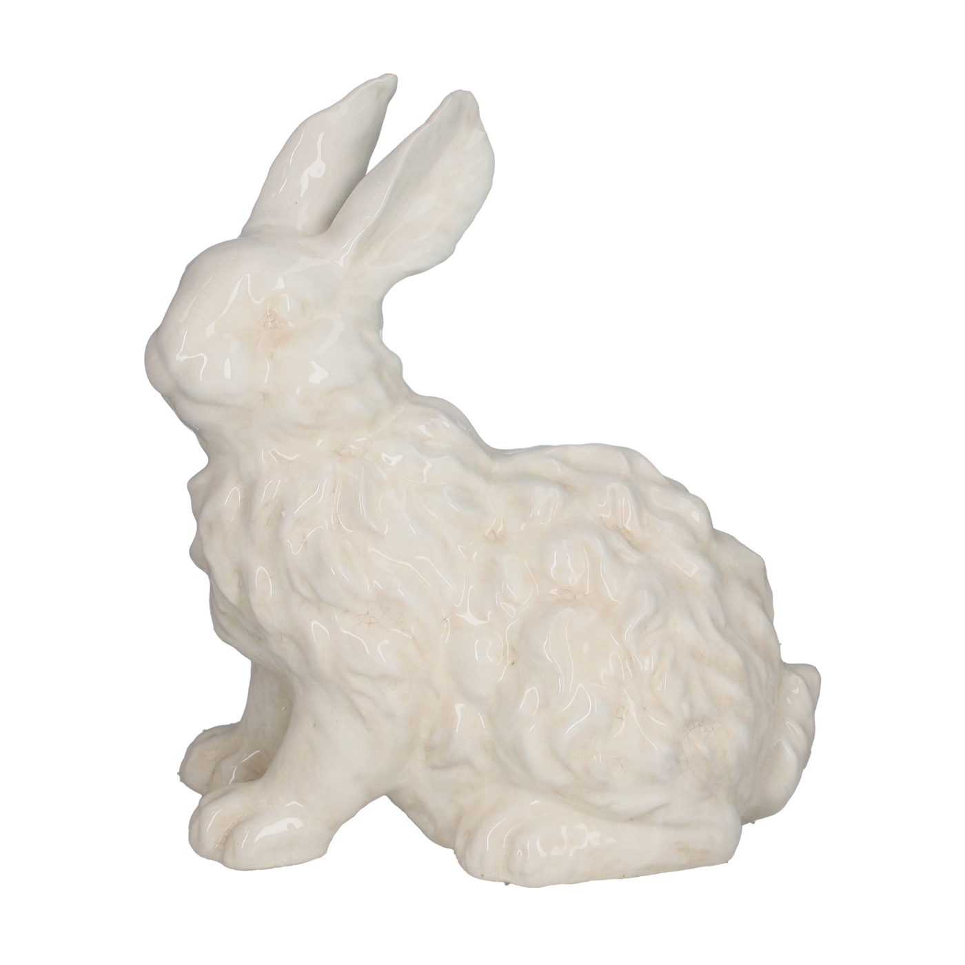 CONIGLIO BIANCO IN CERAMICA H.35X30X18