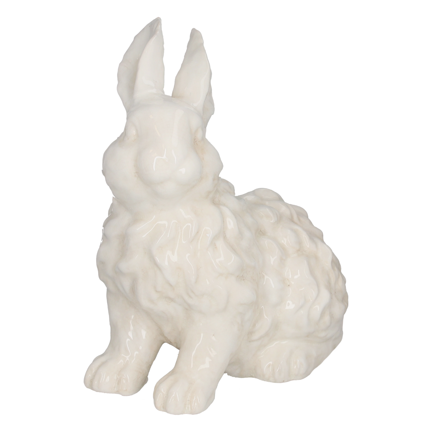 CONIGLIO BIANCO IN CERAMICA  H.34X25X16
