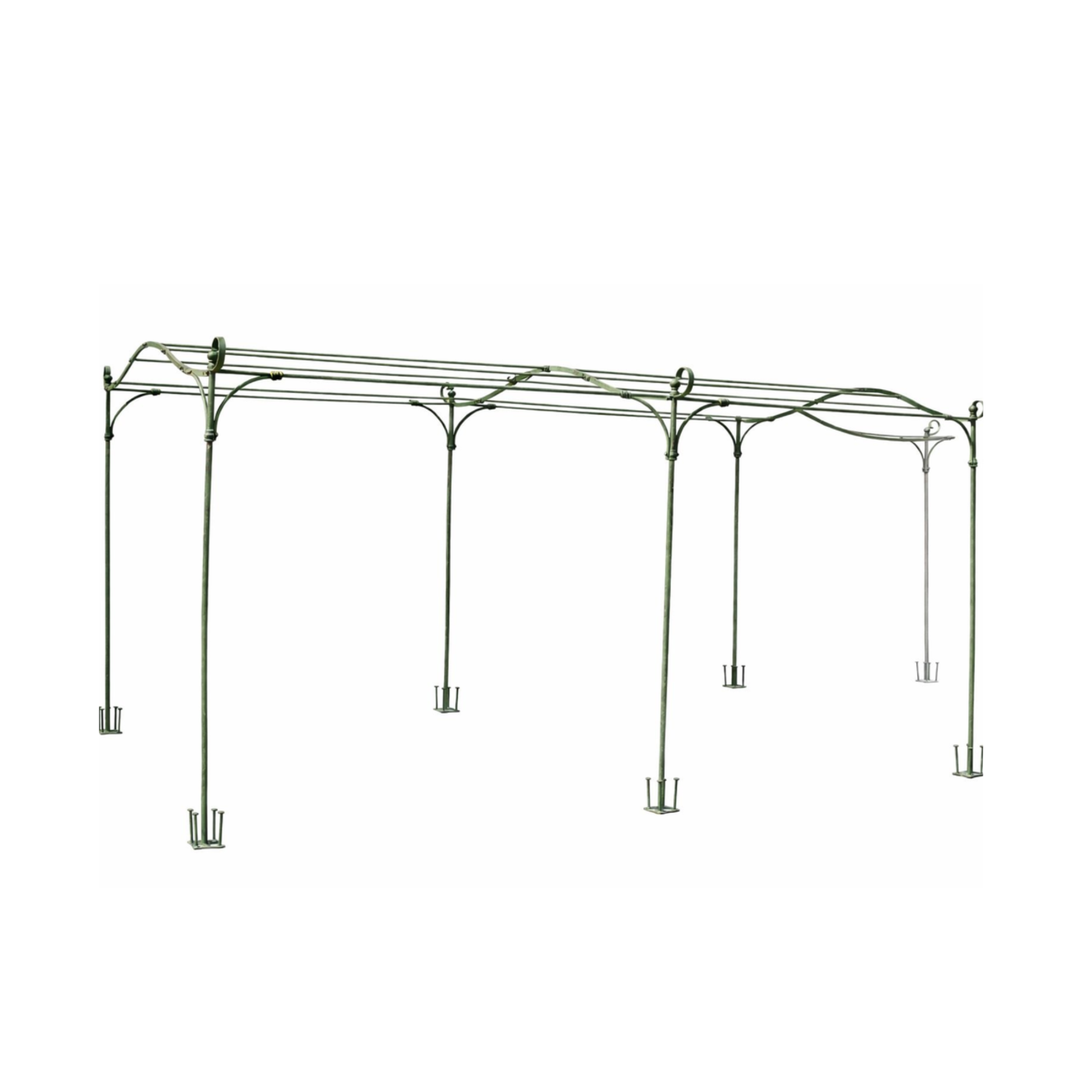 TUNNEL IN FERRO VERDE H.246 X L.300 CM